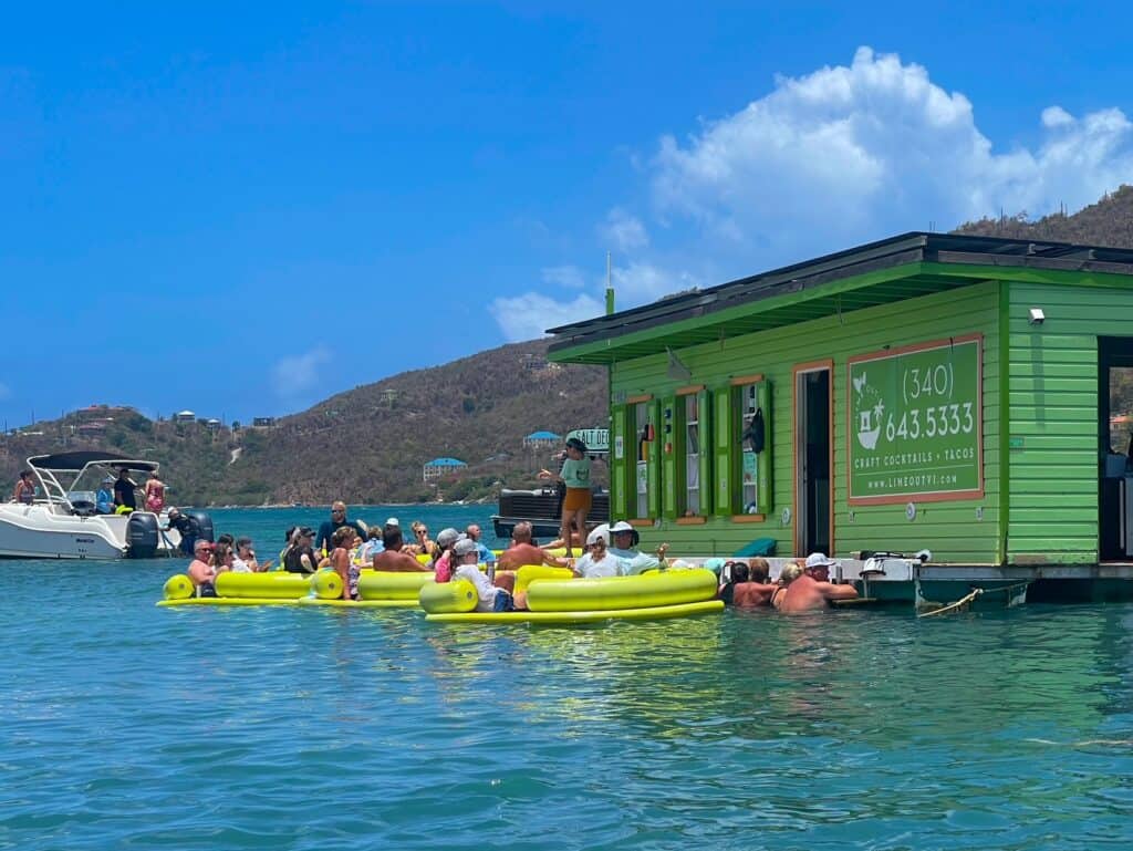 coral bay st john lime out floating taco bar usvi us virgin islands